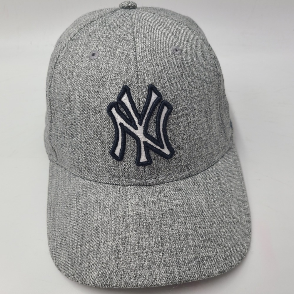 New York Yankees Hat Strapback 47 Brand Heather Gray Blue White MLB Baseball Men